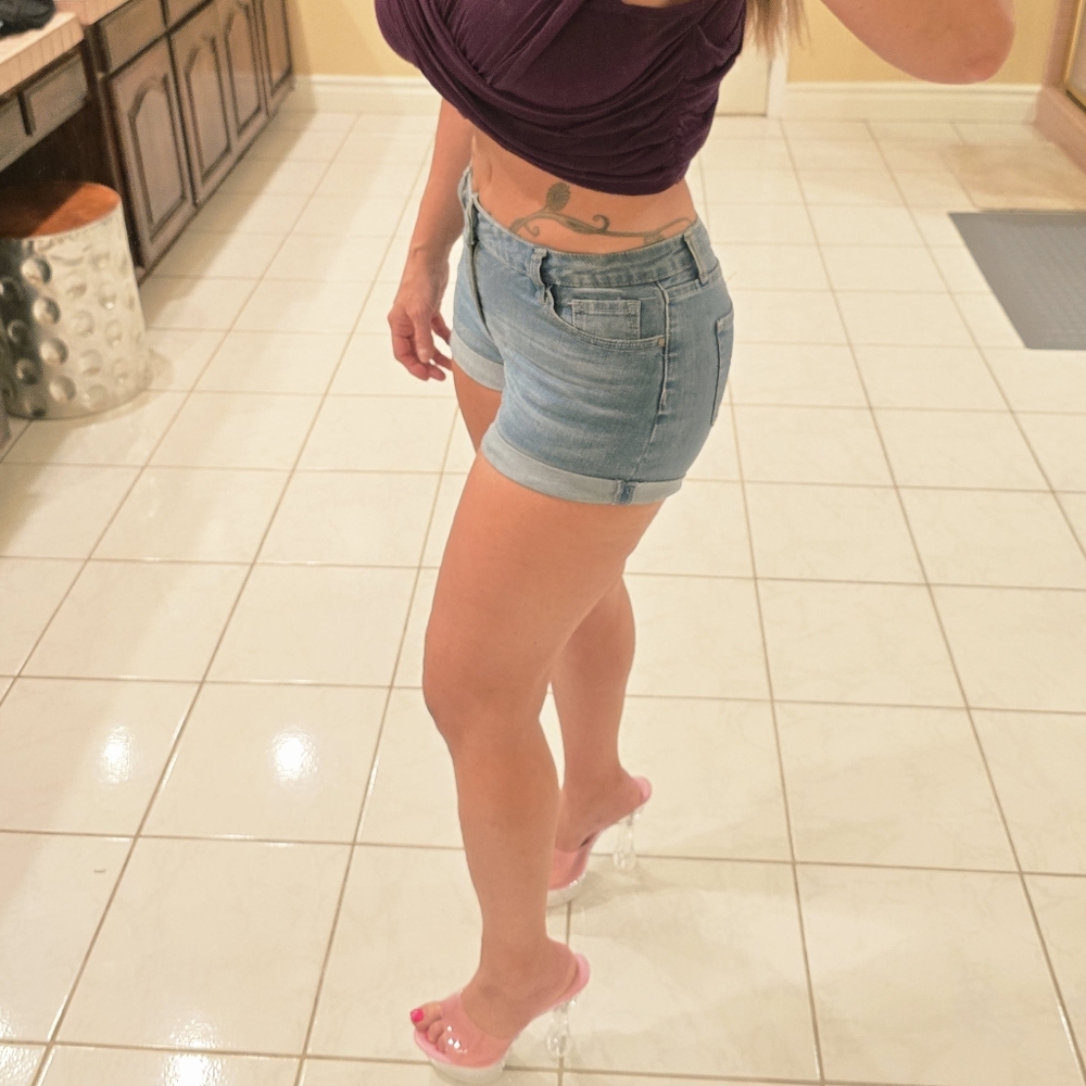 Denim Blue Women's Shorts